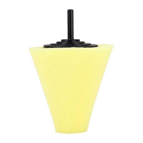 1PC Cône de polissage en mousse pour roues - Coussinets abrasifs coniques compatibles avec perceuse électrique (1/4)