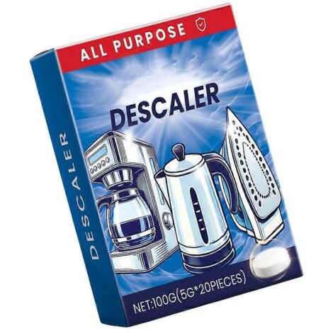 20 comprimés effervescents nettoyants haute performance pour machine à café, pastilles désincrustantes efficaces. (1/4)