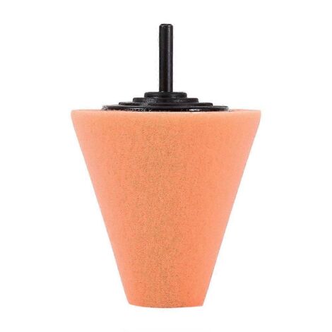 1PC de cône de polissage en mousse, tampons abrasifs en forme de cône pour roues – utilisation avec perceuse électrique. (1/4)