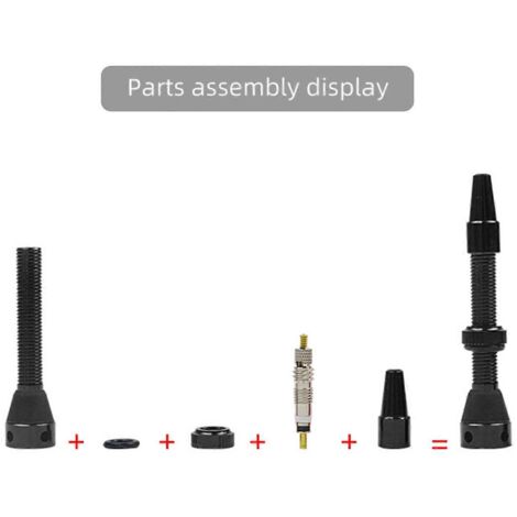 2 valves en alliage d'aluminium pour vélos, tige de valve Presta pour VTT et vélo de route, valve de vide pour bicyclette. (1/4)