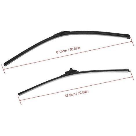 Essuie-glaces plats pare-brise avant 2 pièces pour Honda Civic 2005-2011, balais de rechange bras de balais, compatibles 2006-2011, lames de remplacement. (1/4)