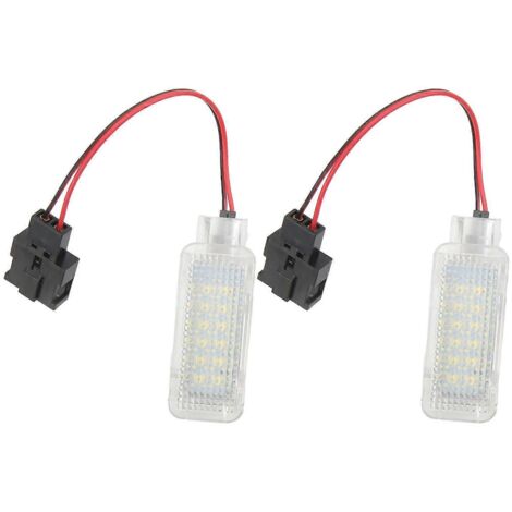 Paire de lumières LED 12V pour habitacle auto, éclairage intérieur 4B0947415A compatible A1 A3 A4 A5 A6 A7 A8 Q3 Q5 Q7 TT. (1/4)