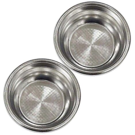 Filtre à café 54 mm, bol à poudre adapté pour machine espresso, panier doseur en acier inoxydable, compatible cafetière expresso. (1/4)