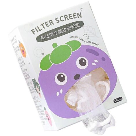 100 pièces Sacs de Filtre pour Évier, Maille Multifonction Anti-Obstruction, Filet de Protection pour Évier de Cuisine (1/4)