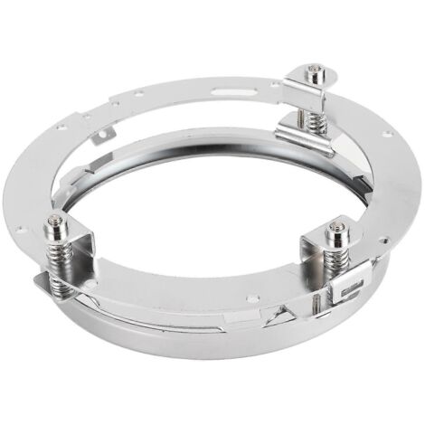 Support de fixation pour phare avant rond 7 pouces, adapté à Jeep Wrangler JK, base argentée pour montage de projecteur. (1/4)