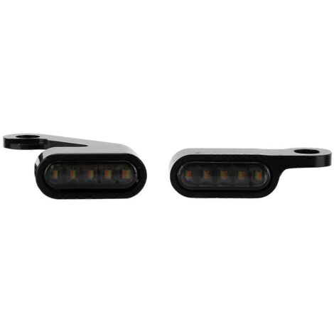 2PCS Feux de Virage LED Mini pour Moto, Clignotants Résistants à la Corrosion en Alliage d'Aluminium, Éclairage d'Angle Signalisation, Accessoires Moto Durables (190 caractères exactement) (1/4)