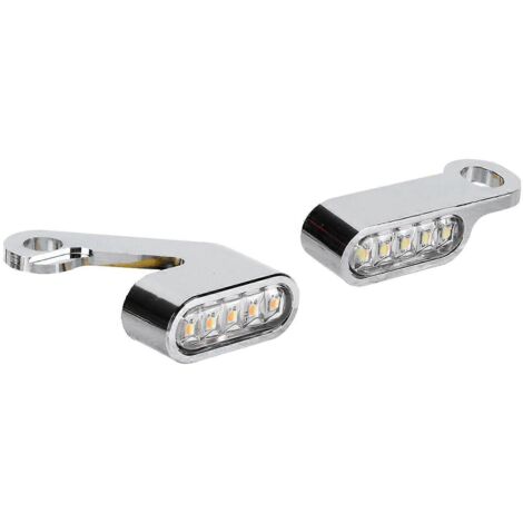 2PCS Feux de Virage Mini LED, Clignotants Moto en Alliage d'Aluminium Corrosion Résistante, Ampoules de Signalisation pour Motocyclette (190 caractères exactement) (1/4)