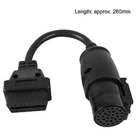 Câble OBD II / OBD2 complet 8 pièces pour scanner auto camion, kit diagnostic véhicule avec connecteurs universels pour outil de diagnostic automobile. (1/4)