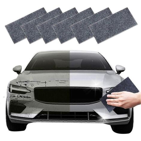 Lot de 6 chiffons multifonctions pour réparer rayures voiture, éliminer micro-rayures et traces d'eau, tissu anti-rayures auto. (1/4)