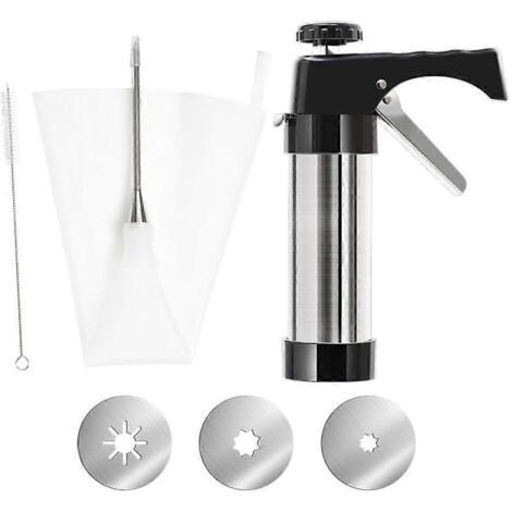 Pochoir à churros manuel, presse à biscuits, machine à décorer les gâteaux, accessoires de pâtisserie pour extrusion facile. (1/4)