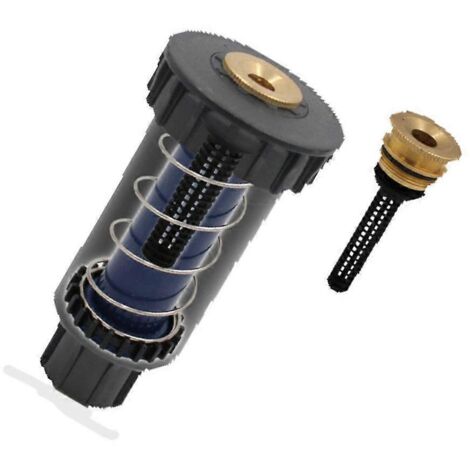 Buse d'arrosage enterrée en cuivre, tête rotative complète pour irrigation par aspersion, arroseur de jardin orientable 360°. (1/4)