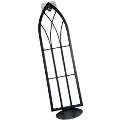 Porte-bougie mural classique en fer forgé, support décoratif pour ambiance chaleureuse et accueillante. (1/4)
