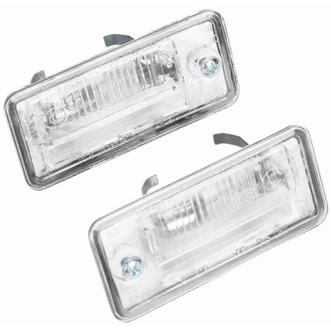 Paire de feux de plaque d'immatriculation 8E0807430A 8E0807430B compatibles A3 A4 A5 A6 C6 A8 D3 Q7 RS4, éclairage LED ou halogène, remplacement facile, homologué CE. (1/4)