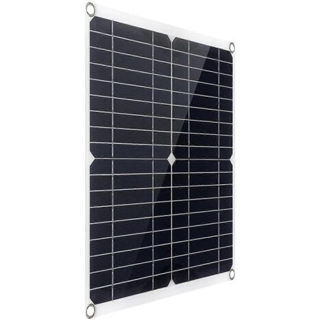 Panneau solaire flexible 300W monocristallin portable avec contrôleur 20A double USB, kit panneau solaire pliable pour camping, chargeur solaire extérieur haute efficacité. (1/4)