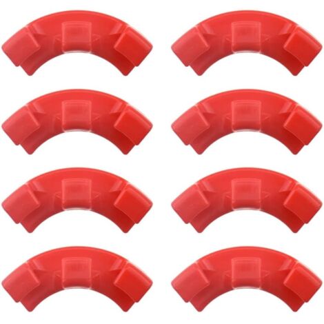 Guide de tige de plante à 90 degrés en plastique, protège les branches de la casse et des dommages, idéal pour les tiges à basse pression, lot de 24, couleur rouge (1/5)