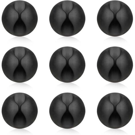 15 pièces supports de câble autocollants, organisateur de câbles de bureau, socle de charge pour table de nuit, gestionnaire de câbles pour téléphone portable et bureau (1/5)