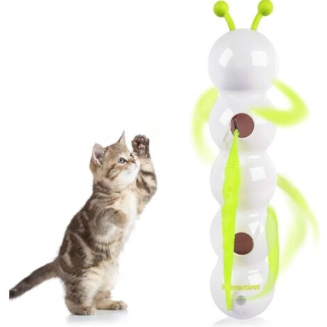 Jouet interactif pour chien et chat Whirlie, design en forme de ver avec mouvement intelligent, jouet automatique pour l'intérieur, idée cadeau de Noël. (1/4)