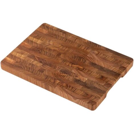 Planche à découper en bois pour cuisine, plateau robuste pour service et découpe de viande et fromage
