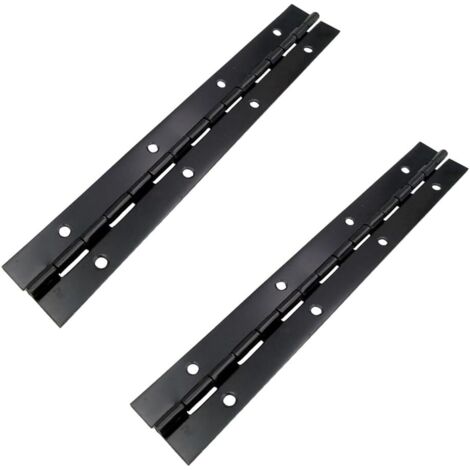 2 pièces charnières piano longues 150 x 30 x 0,8 mm en acier inoxydable pour meubles, robustes et durables pour usage intensif continu (1/5)