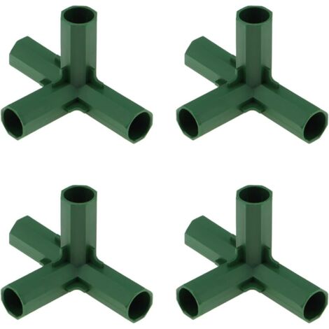 4-pièces raccords de serre 16 mm, assemblages de tuyaux, raccords de jardinage, accessoires d'irrigation, structure robuste pour plantes, support de fleurs, outil de jardin (1/5)