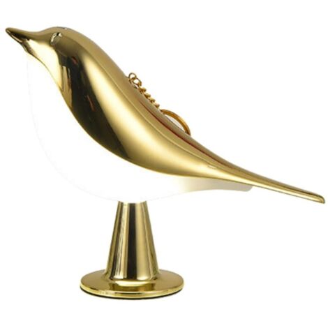 Lampe de chevet sans fil rechargeable pour enfants avec capteur tactile et 3 températures de couleur, veilleuse pour chambre (champagne) (1/4)