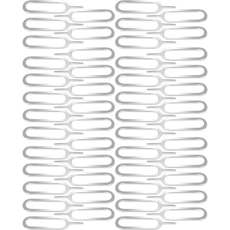 Outil d'éjection SIM universel pour iPhone, iPad, Samsung, Xiaomi, Oppo, Huawei - Lot de 50 pièces (1/5)