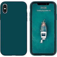 coque Full Corner Iphone X/xs Silicone Liquide Iphone Xs - Verte