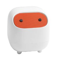 petite Poubelle Mignonne Poubelle De Bureau Ninja Avec Couvercle Poubelle De Chambre Coucher Poubelle De Bureau Domicile (poubelle Blanche)