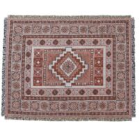 1 Pice 160x130cm Couverture Plaid Orange Tricote Dcore Avec Des Franges Bohme Simple Doux Confortable Protger Contre Le Froid Pour Canap Sofa Chai
