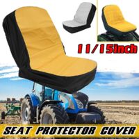 jaune Cotton+polyester Heavy Duty Forklift Truck, Tractor, Lawn Mower Seat Cover, Seat Cushion Dust Cover (housse Pour Coussin De Sige)