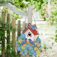 bird's Nest 3 Diamond Painting Wreath, 5d Diamond Painting Diy Set, Children/family/decoration/christmas Colourful Diamond Painting