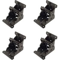 4 Piece Folding Self-locking Hinges, Kitchen Cabinet Folding Hinges, 90 Degree Sheet Steel Folding Leg Hinges, Locking Telescopic Table Folding Sh