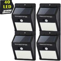lot De 4 Lampes Solaires D'extrieur, 20pcs Led Waterproof Outdoor Solar Lights With Motion Sensor, Outdoor Solar Lighting