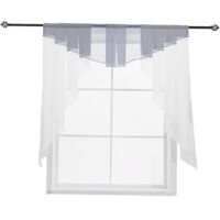 rideaux De Cuisine (gris, 120cm145cm) Petits Rideaux Rideaux De Gaze Translucide Rideaux De Caf Rideaux Dcoratifs