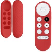 rouge- Tui Compatible Avec Google Chromecast 2020 4k / Chromecast 2023 Hd Coque - Coque Tlcommande Tv En Silicone