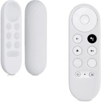 blanc- Tui Compatible Avec Google Chromecast 2020 4k / Chromecast 2023 Hd Coque - Coque Tlcommande Tv En Silicone