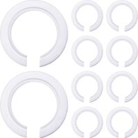 lot De 10 Convertisseurs D'anneau De Douille En Plastique E27 E14 Pour Le Montage D'abat-jour Vis Edison Sur Des Douilles Baonnette