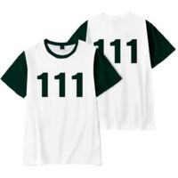 T-shirt Ă manches courtes pour femme, costume de cosplay Squid Game, taille S