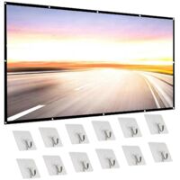Écran de Projection 150 Pouces Double Face pour Cinéma Maison Intérieur Extérieur