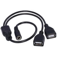 Câble d'alimentation USB vers DC 5V, mâle USB vers femelle 5.5x2.1mm pour charge