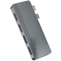 Station d'accueil double Type C avec SSD, USB 3.0/2.0, 5 Gb/s pour MacBook Air/Pro