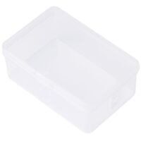Rectangular Plastic Transparent Storage Box Jewelry Beads Container Organizer