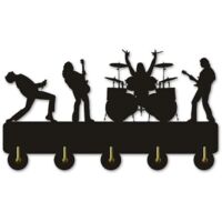 Drum Wall Hooks Wall Door Clothes Coat Hat Hanger Key Holder Drummer Gift
