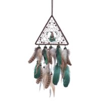 Voici une proposition de titre en français (moins de 190 caractères) :
Attrape-rêves en plumes, décoration murale filet, ornement voiture, carillon éolien artisanal, porte-bonheur bohème pour intérie