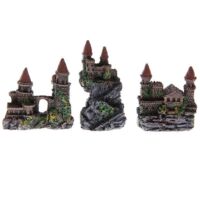 Aquarium Castle Decoration Small Resin Shrimp Hideout Stone Cave Hide House