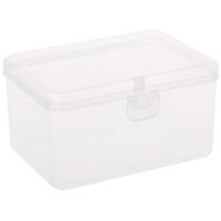 Transparent Storage Box Stackable Latching Storage Container Multifunction