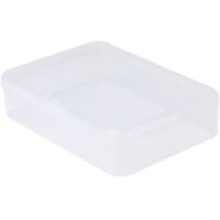 Rectangular Plastic Clear Transparent Storage Box Collection Container Organizer