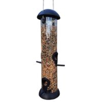 Mangeoire suspendue pour oiseaux sauvages, distributeur de graines pour oiseaux, outil d’alimentation extérieur pour jardin.