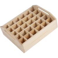 30 Grids Wooden Storage Box Organizer For Essential Oil Container Storage