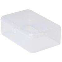 Rectangular Plastic Clear Transparent Storage Box Collection Container Organizer